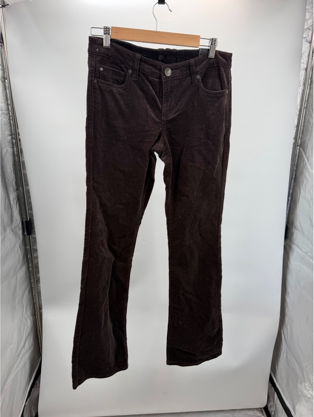 Kut from the Kloth Farrah brown corduroy pants size 6